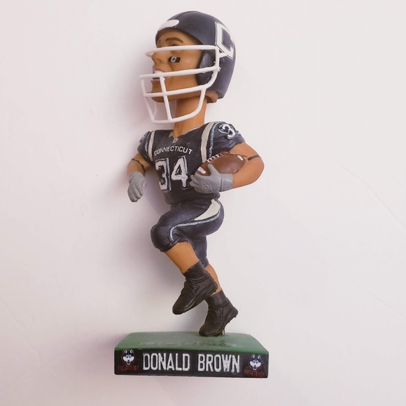 UCONN Huskies Football Bobblehead Donald Brown - Picture 6 of 8